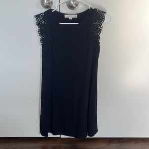LOFT XXSP Petite Navy Swing Tunic Dress